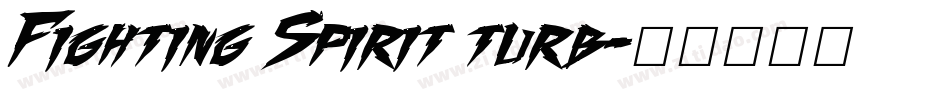Fighting Spirit turb字体转换